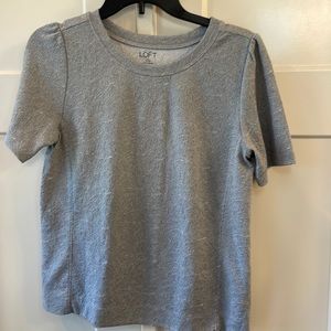 Textured LOFT Shirt with Puffed Sleeve